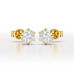 1.68 CT Round Lab Diamond Stud Earrings - Jama Jewels