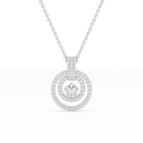 1.6 CT Lab Diamond Round Cut Pendant