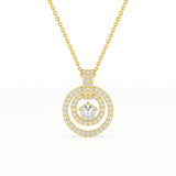 1.6 CT Lab Diamond Round Cut Pendant