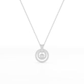 1.6 CT Lab Diamond Round Cut Pendant