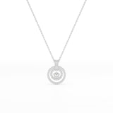1.6 CT Lab Diamond Round Cut Pendant