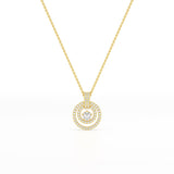 1.6 CT Lab Diamond Round Cut Pendant