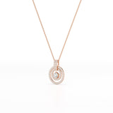 1.6 CT Lab Diamond Round Cut Pendant