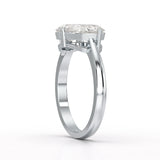 1.6 Carat Pear Cut Lab Diamond Ring