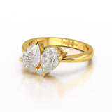 1.6 Carat Pear Cut Lab Diamond Ring