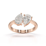 1.6 Carat Pear Cut Lab Diamond Ring