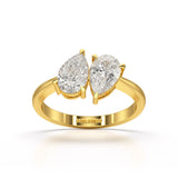 1.6 Carat Pear Cut Lab Diamond Ring