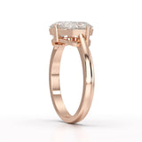 1.6 Carat Pear Cut Lab Diamond Ring