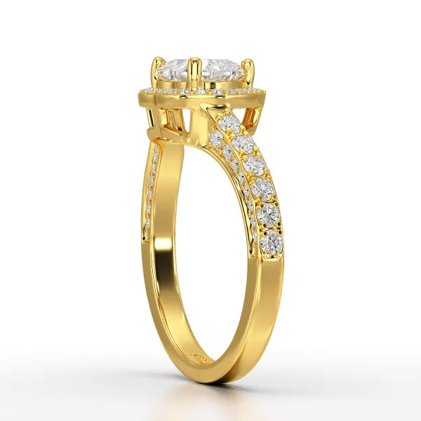 1.73 CT Heart Cut Lab Diamond Engagement Ring - Jama Jewels