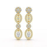 1.74 CT Marquise Cut Lab Diamond Drop Earring