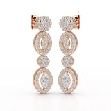 1.74 CT Marquise Cut Lab Diamond Drop Earring