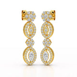 1.74 CT Marquise Cut Lab Diamond Drop Earring