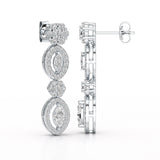 1.74 CT Marquise Cut Lab Diamond Drop Earring