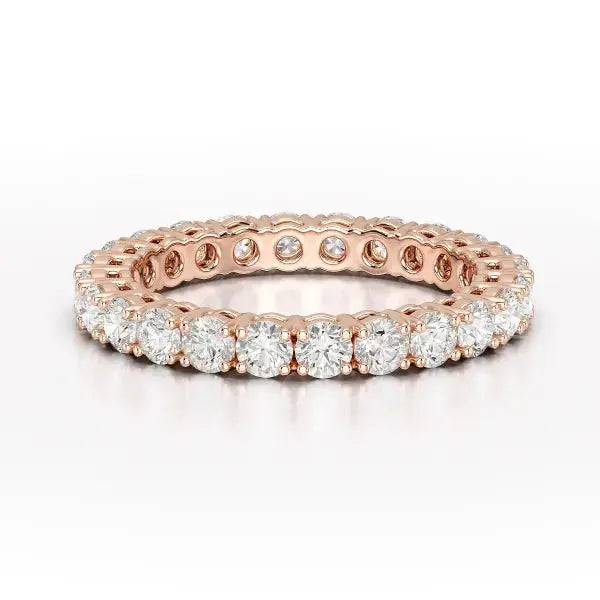 1.75 CT Full Classic Round Lab Diamonds Engagement Ring - Jama Jewels
