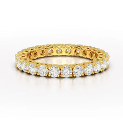 1.75 CT Full Classic Round Lab Diamonds Engagement Ring - Jama Jewels
