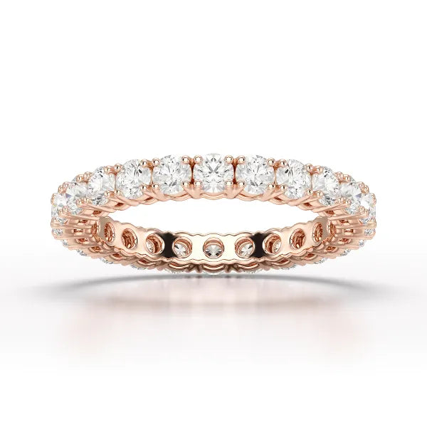 1.75 CT Full Classic Round Lab Diamonds Engagement Ring - Jama Jewels