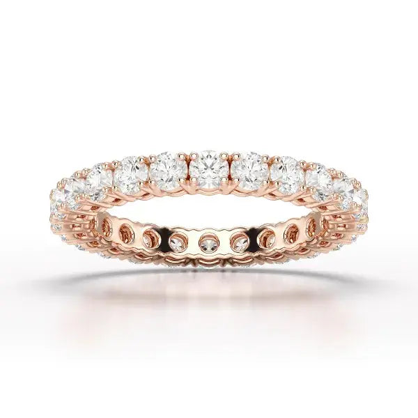 1.75 CT Full Classic Round Lab Diamonds Engagement Ring - Jama Jewels