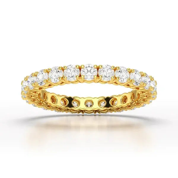 1.75 CT Full Classic Round Lab Diamonds Engagement Ring - Jama Jewels