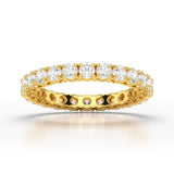 1.75 CT Full Classic Round Lab Diamonds Engagement Ring - Jama Jewels