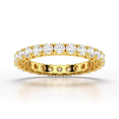 1.75 CT Full Classic Round Lab Diamonds Engagement Ring - Jama Jewels