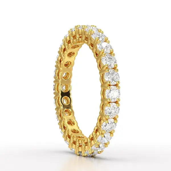 1.75 CT Full Classic Round Lab Diamonds Engagement Ring - Jama Jewels
