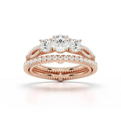 1.78 White Gold Twisted Lab Diamond Ring