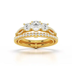 1.78 White Gold Twisted Lab Diamond Ring
