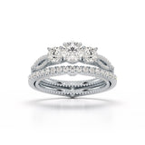 1.78 White Gold Twisted Lab Diamond Ring