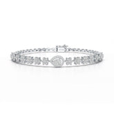 1.78 CT Pear Shape Lab Grown Diamond Bracelet
