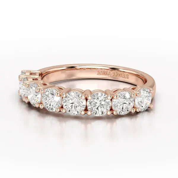1.84 CT Round Cut Lab Diamonds White Engagement Ring - Jama Jewels