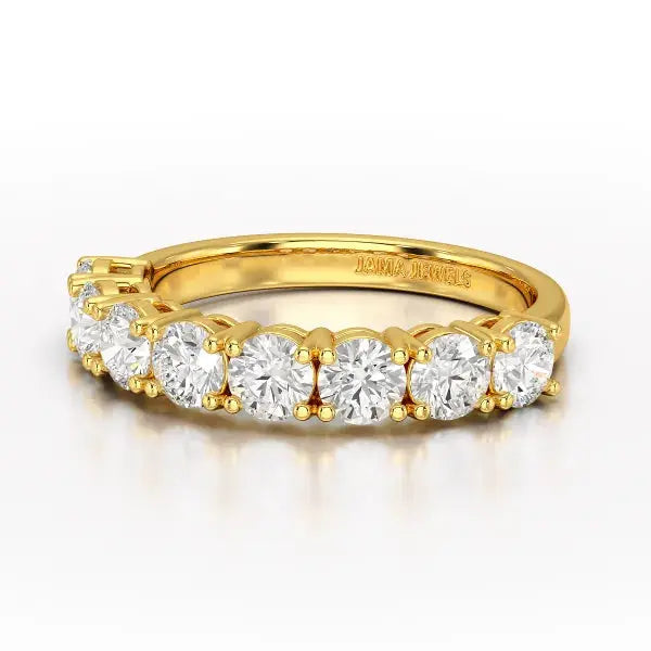 1.84 CT Round Cut Lab Diamonds White Engagement Ring - Jama Jewels