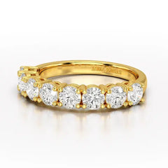 1.84 CT Round Cut Lab Diamonds White Engagement Ring - Jama Jewels