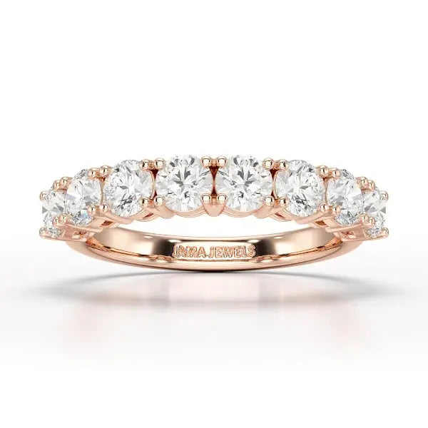 1.84 CT Round Cut Lab Diamonds White Engagement Ring - Jama Jewels