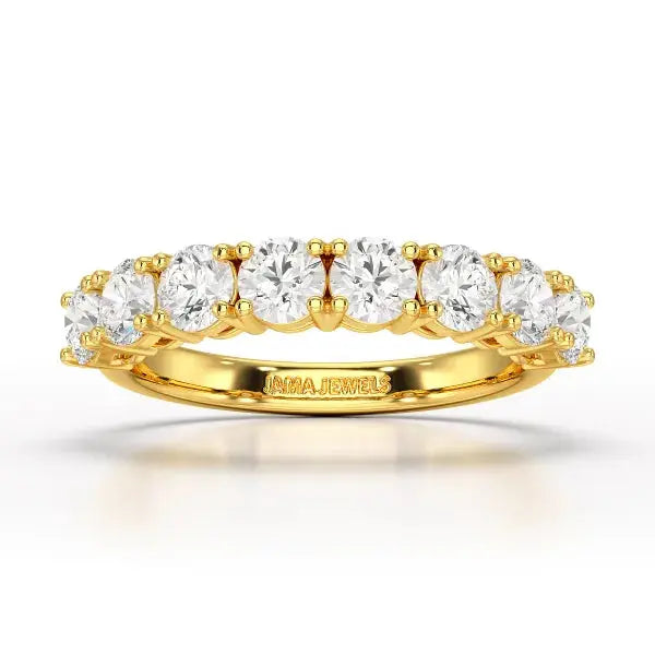 1.84 CT Round Cut Lab Diamonds White Engagement Ring - Jama Jewels