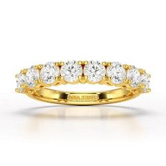 1.84 CT Round Cut Lab Diamonds White Engagement Ring - Jama Jewels