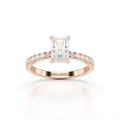 1.88 CT Radiant Cut Lab Diamond Ring Jama Jewels
