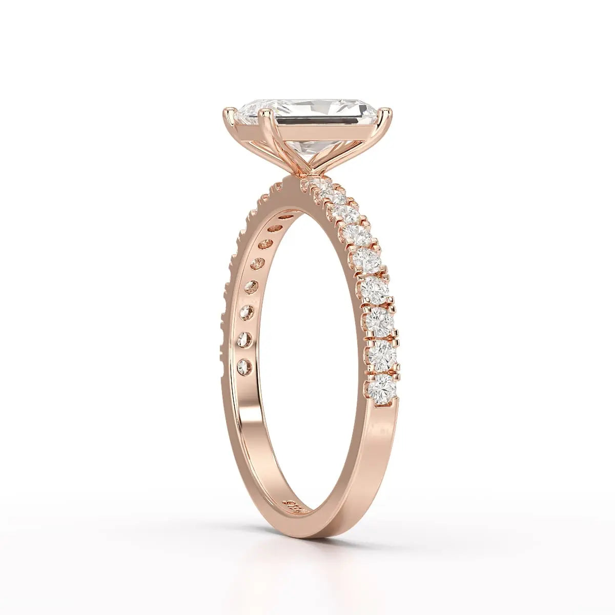 1.88 CT Radiant Cut Lab Diamond Ring Jama Jewels