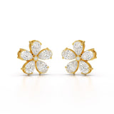 1.82 CT Lab Diamond Pear Cut Stud Earrings