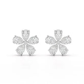 1.82 CT Lab Diamond Pear Cut Stud Earrings Jama Jewels