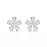 1.82 CT Lab Diamond Pear Cut Stud Earrings