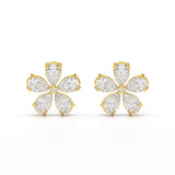 1.82 CT Lab Diamond Pear Cut Stud Earrings