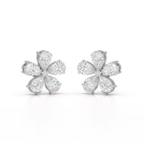 1.82 CT Lab Diamond Pear Cut Stud Earrings