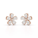 1.82 CT Lab Diamond Pear Cut Stud Earrings