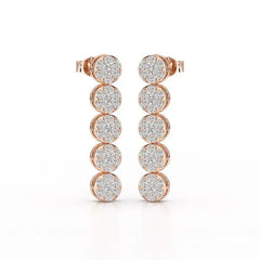 1.92 CT Diamond Designed Wedding Earrings - Jama Jewels