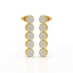 1.92 CT Diamond Designed Wedding Earrings - Jama Jewels