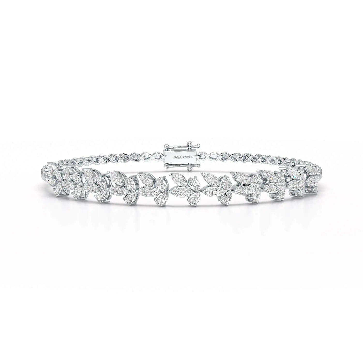 1.95 CT Marquise Cut Diamond Lab Created Bracelet