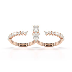1.98 CT Lab Diamond Pear Cut Ring
