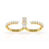 1.98 CT Lab Diamond Pear Cut Ring