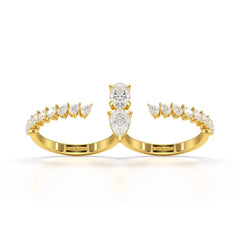 1.98 CT Lab Diamond Pear Cut Ring