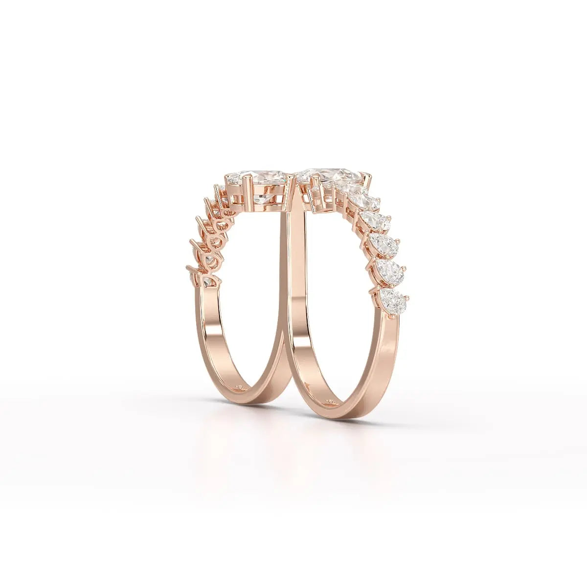 1.98 CT Lab Diamond Pear Cut Ring